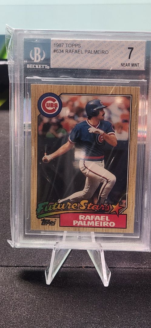 1987 Topps Rafael Palmeiro RC BGS 7
