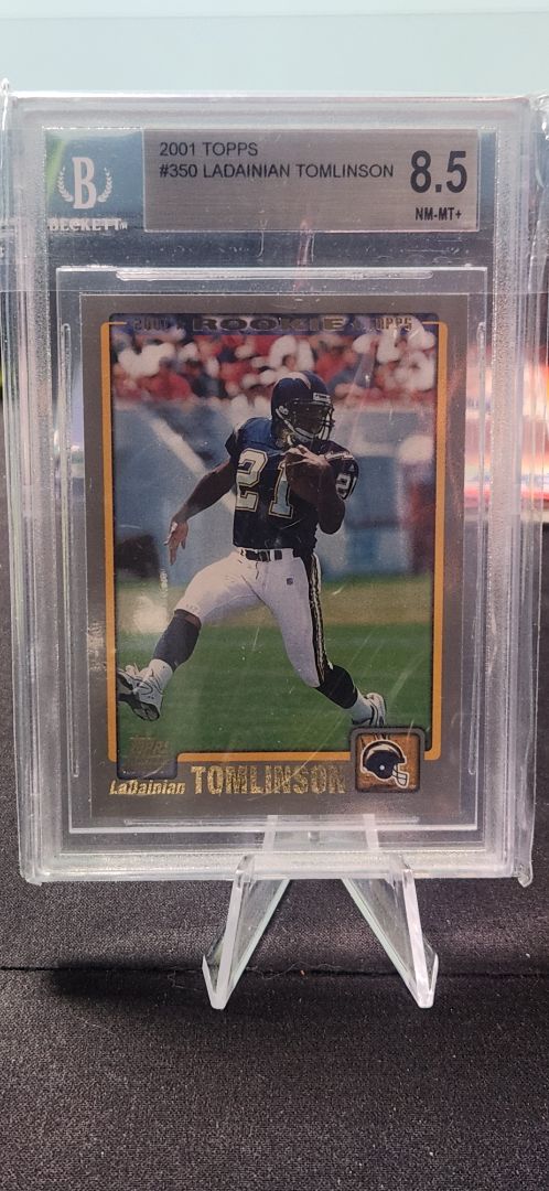 2001 Topps #350 Ladainian Tomlinson RC BGS 8.5