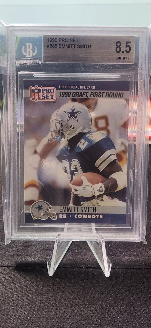 1990 Pro Set #685 Emmitt Smith RC BGS 8.5