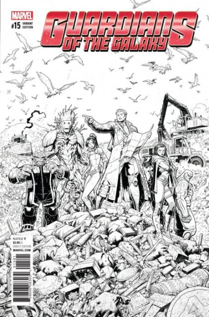 Guardians of the Galaxy, Vol. 4 #15I Incentive Arthur Adams Retailer Exclusive Variant Cover