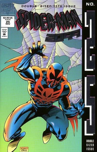 Spider-Man 2099, Vol. 1 #25C Newsstand Edition Deluxe Silver Foil
