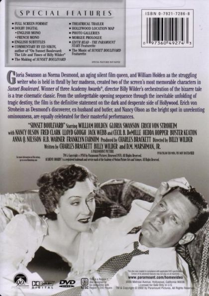 Sunset Boulevard (1950) Special Collector's Edition - DVD