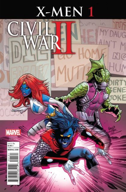 Civil War II: X-Men #1B Variant Greg Land Cover
