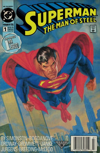 Superman: The Man of Steel #1B Newsstand Edition