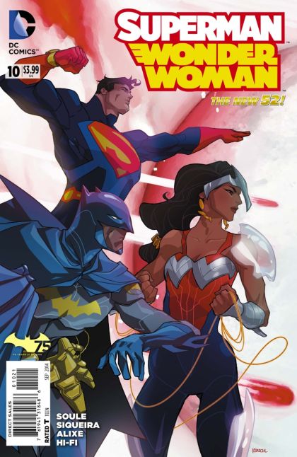 Superman / Wonder Woman #10B Batman 75th Anniversary Cover