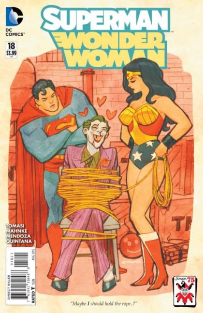 Superman / Wonder Woman #18B Cliff Chiang Joker 75th Anniversary Variant Cover