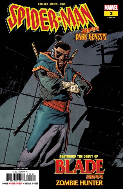 Spider-Man 2099: Dark Genesis #2E 2nd Printing Justin Mason
