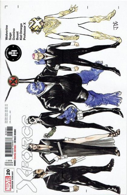 X-Force, Vol. 6 #20C John Cassara Character Design Cover