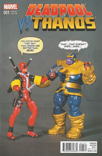 Deadpool vs. Thanos #1B Action Figure Variant