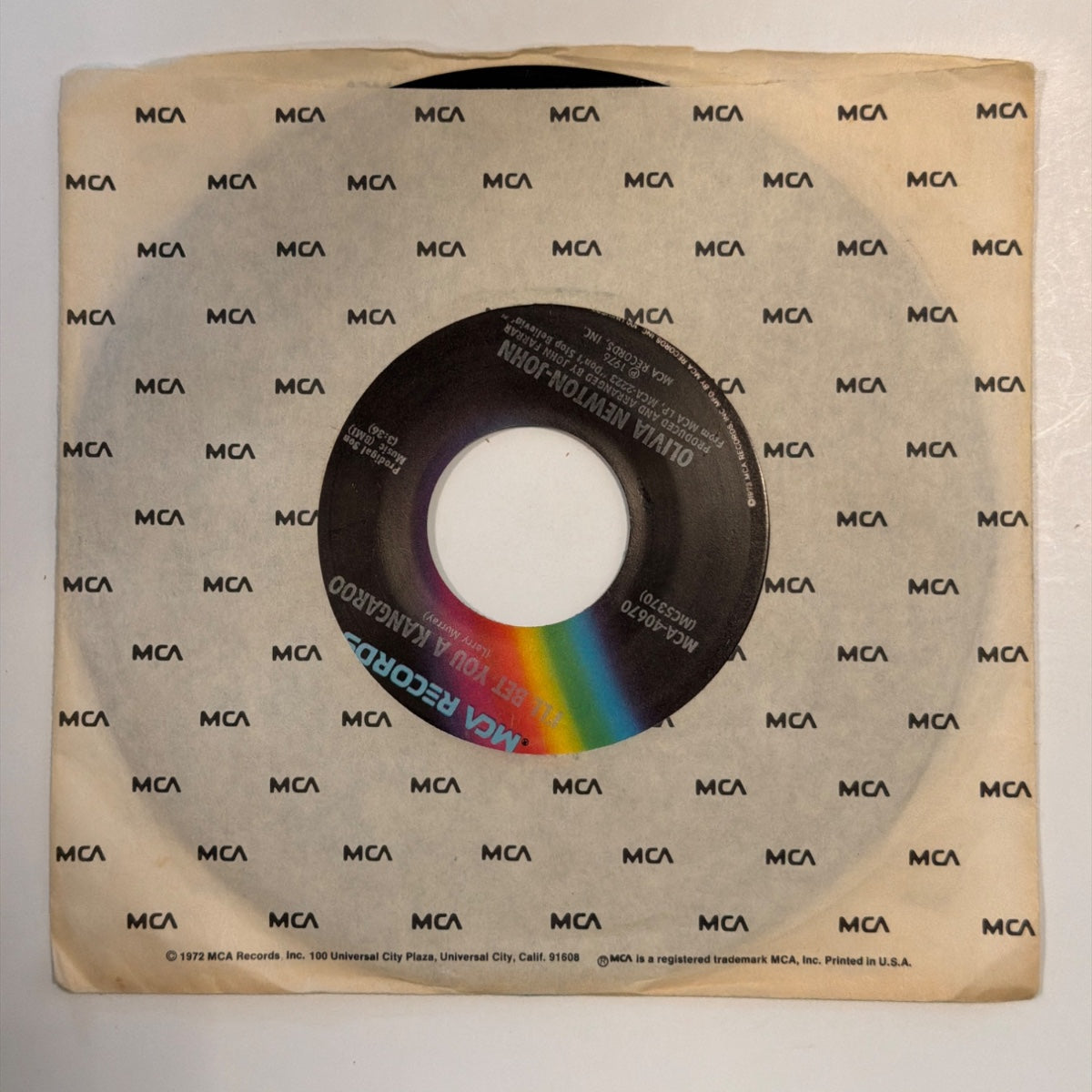 Olivia Newton-John - I Bet You A Kangaroo (1977) - Vinyl