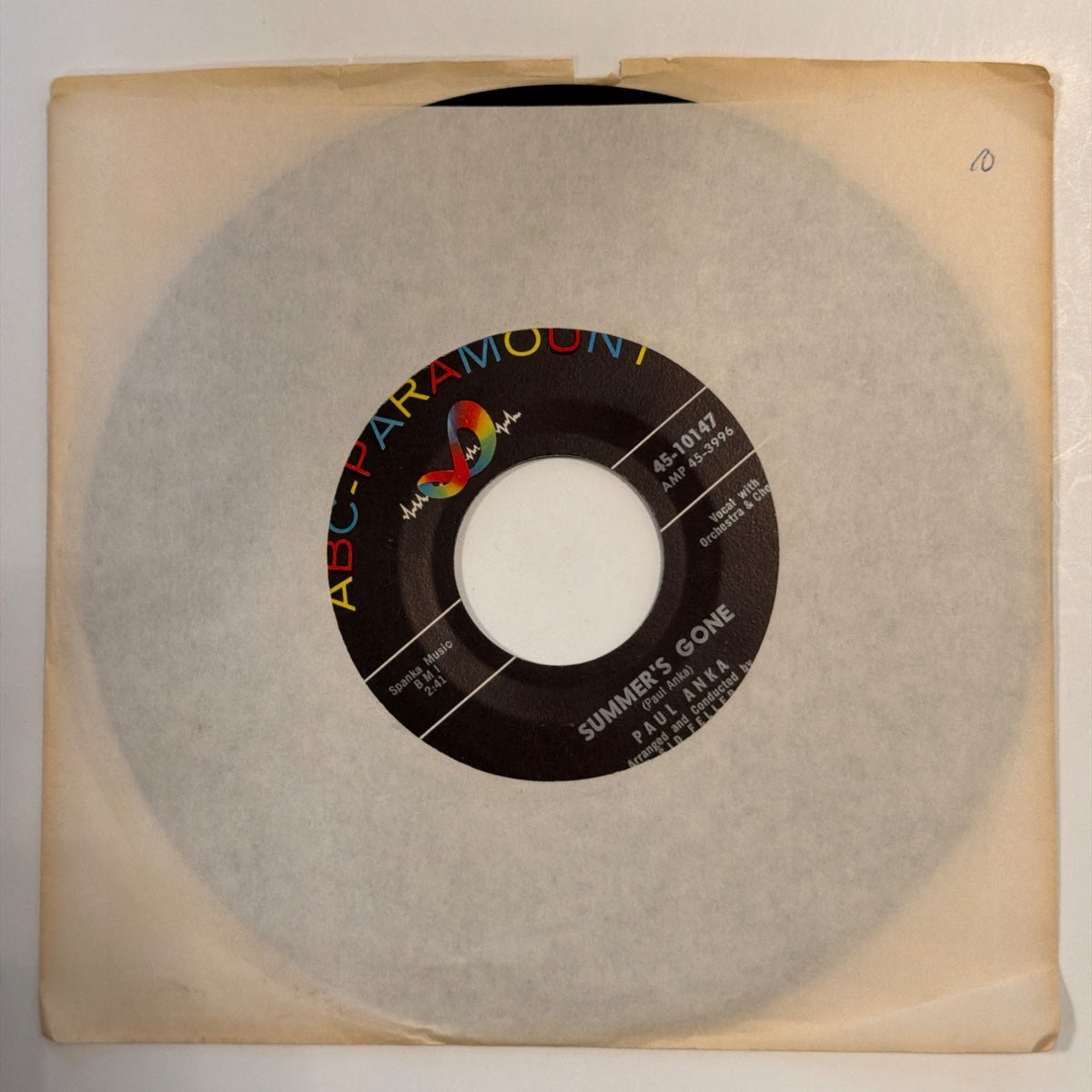 PAUL ANKA - SUMMER'S GONE (1960) - Vinyl