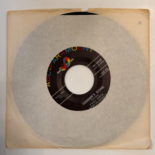 PAUL ANKA - SUMMER'S GONE (1960) - Vinyl