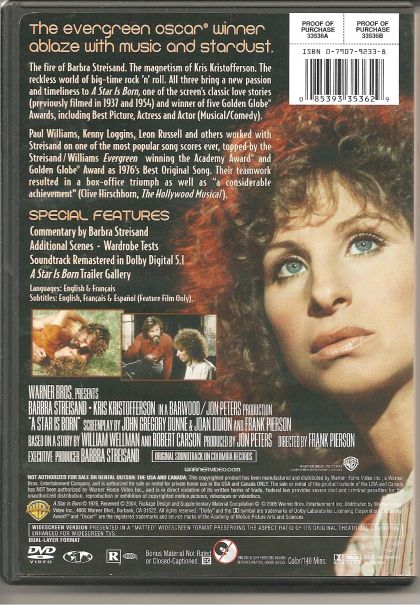A Star Is Born (1976) - DVD