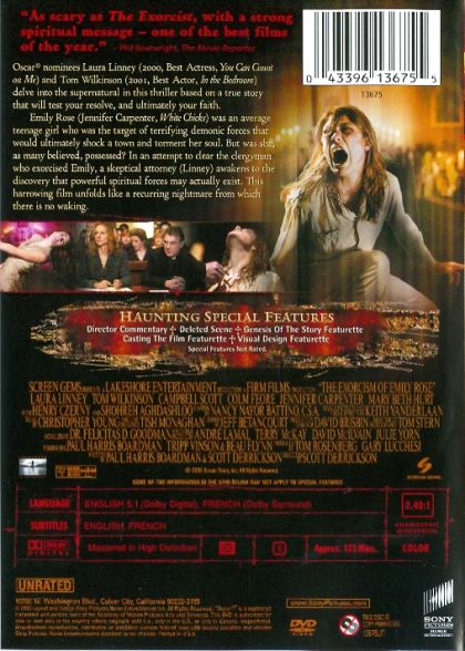 The Exorcism of Emily Rose (2005) Unrated Special Edition - DVD