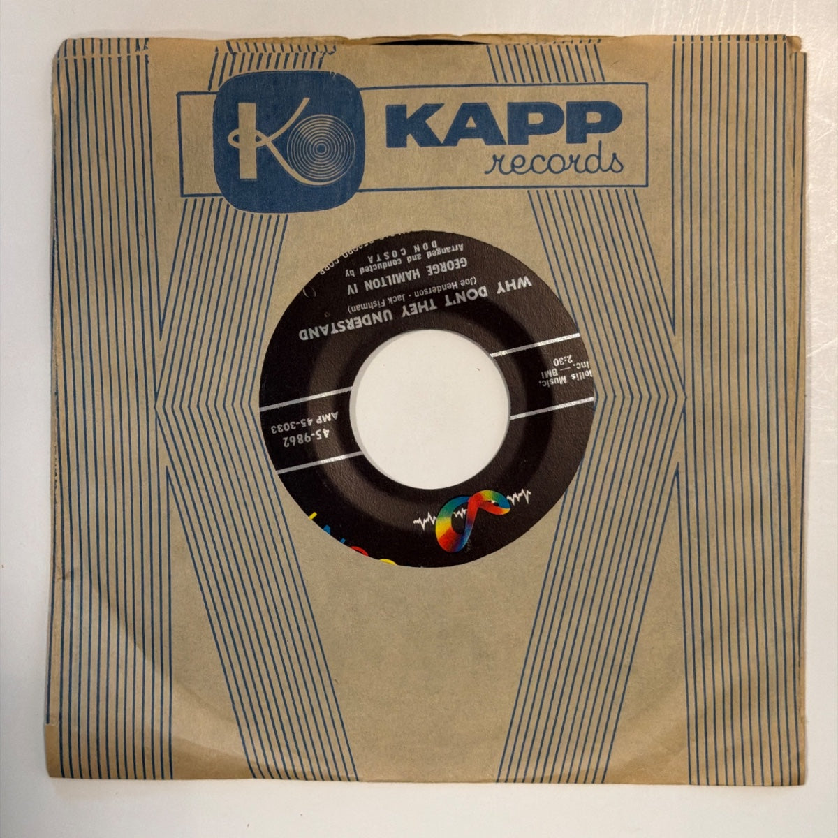 GEORGE HAMILTON IV - WHY DON'T THEY UNDERSTAND (1957) - Vinyl