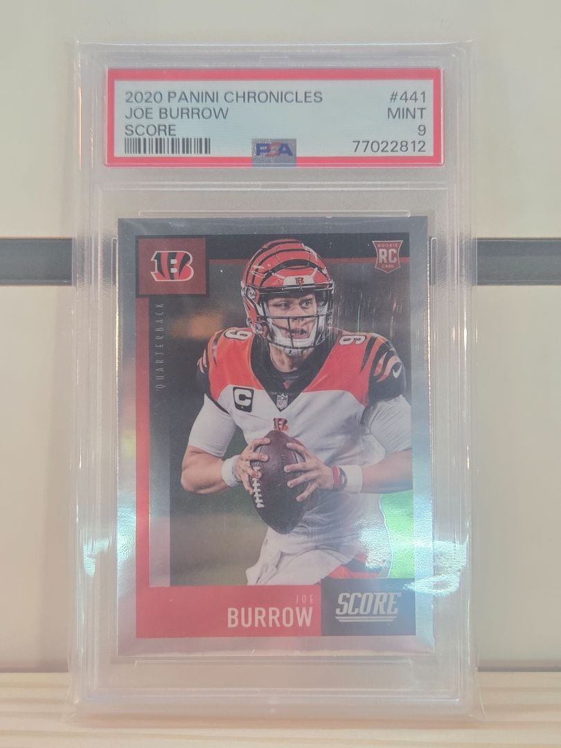 2020 Panini Chronicles Joe Burrow Rookie PSA 9