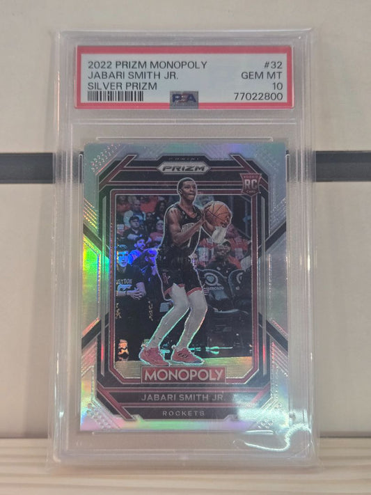 Prizm Monopoly Jabari Smith Jr PSA 10