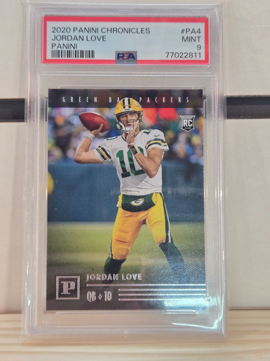 Panini Chronicles Jordan Love Rookie PSA 9