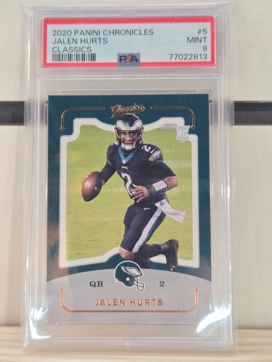 Panini Chronicles Jalen Hurts Rookie PSA 9