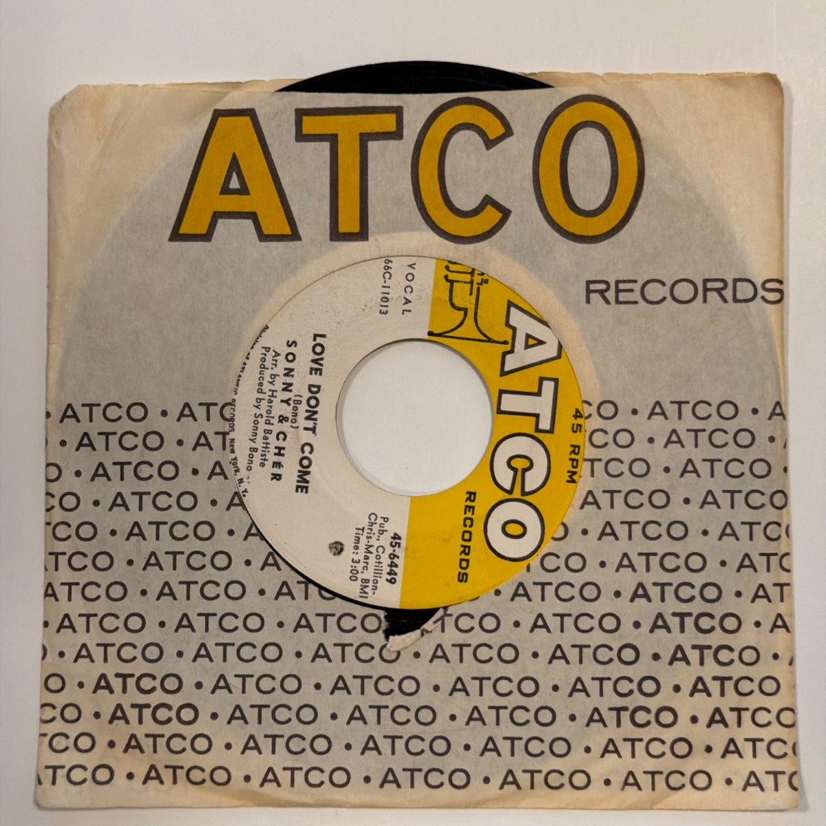 Sonny & Cher - Love Don't Come (1966) - Vinyl