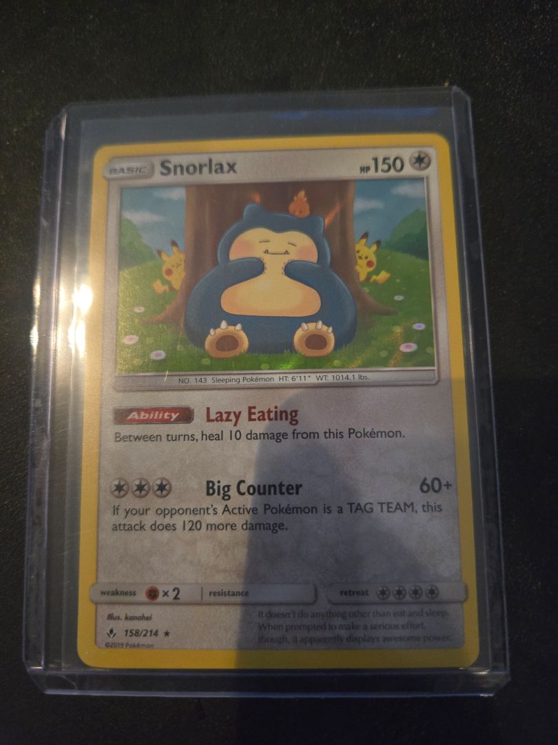 Snorlax Unbroken Bonds Holo