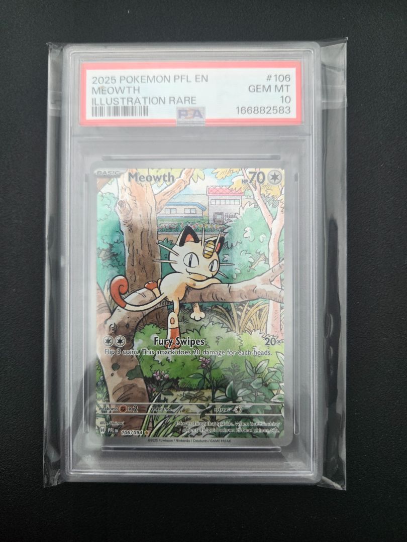 Pokemon Meowth IR PSA 10