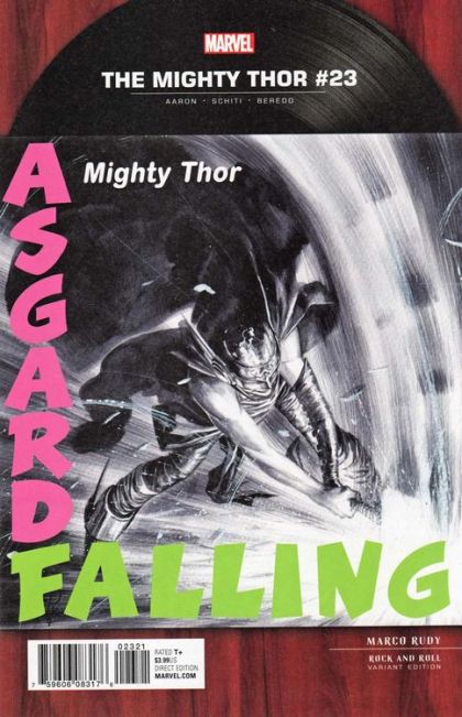 The Mighty Thor, Vol. 2 #23B Incentive Marco Rudy Marvel Rock-N-Roll Variant Cover
