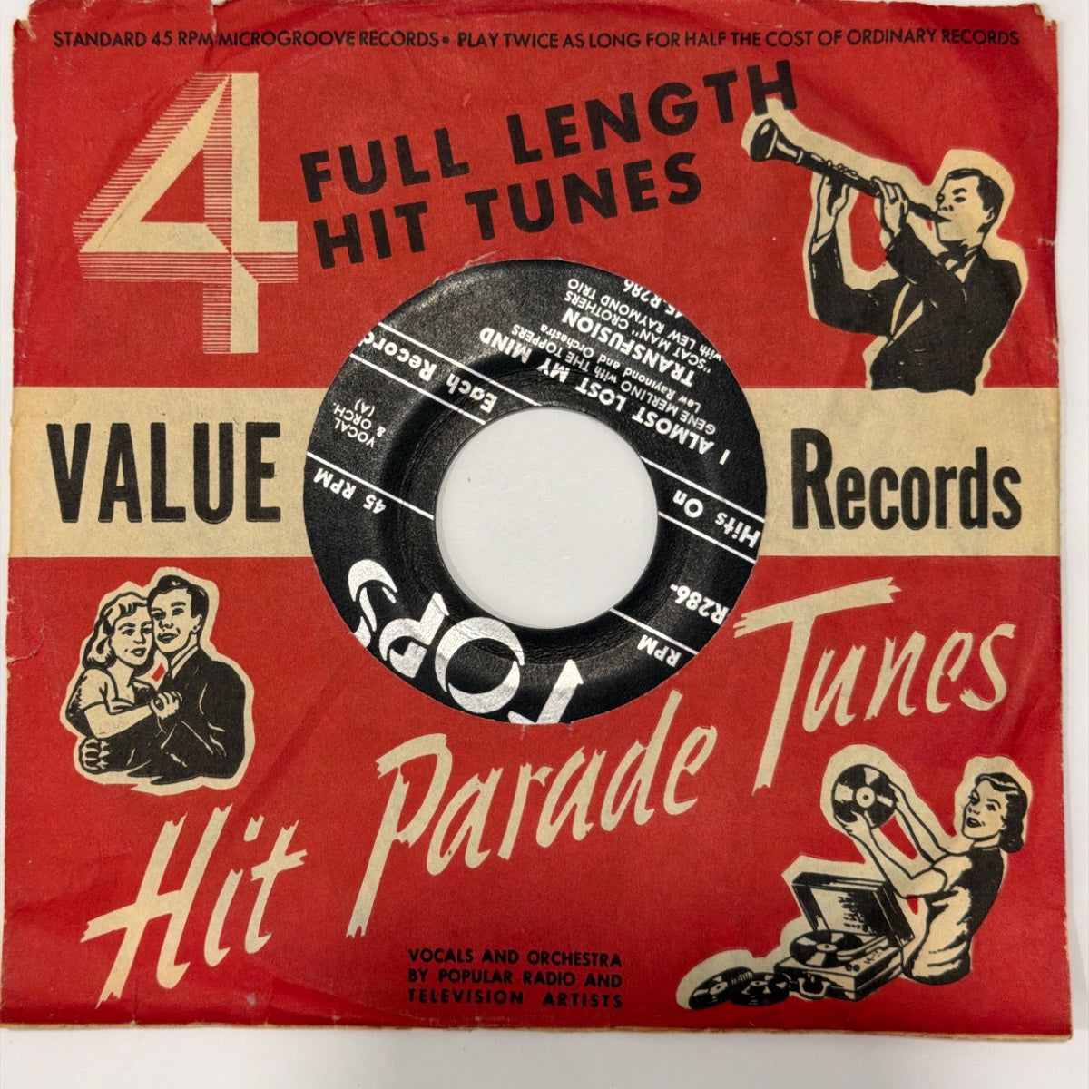Gene Merlino with The Toppers & Lew Raymond and Orchestra - I Almost Lost My Mind (1956) - Vinyl