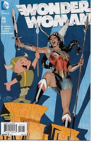 Wonder Woman, Vol. 4 #46B Terry Dodson & Rachel Dodson Looney Tunes Variant