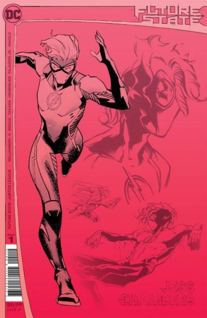 Future State: Justice League #1D 2nd Printing Dan Mora & Robson Rocha Design Variant Cover