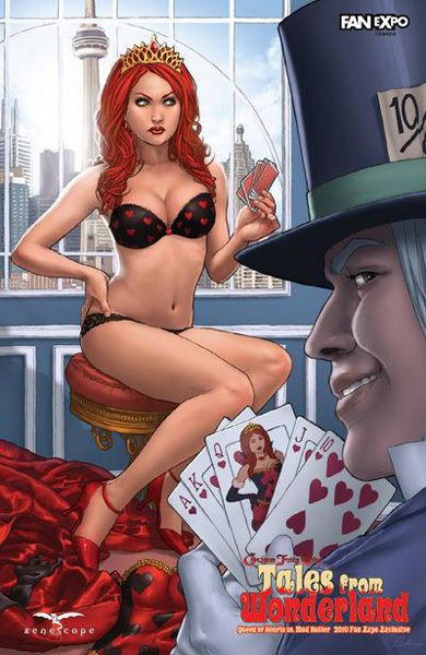 Tales From Wonderland: Mad Hatter vs. Queen of Hearts #1C Steven Cummings Fan Expo Exclusive Variant (Ltd. 500)