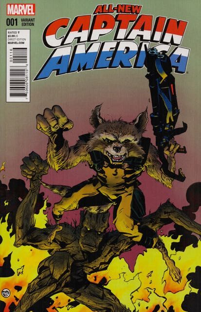 All-New Captain America #1H Paul Pope Rocket and Groot Variant