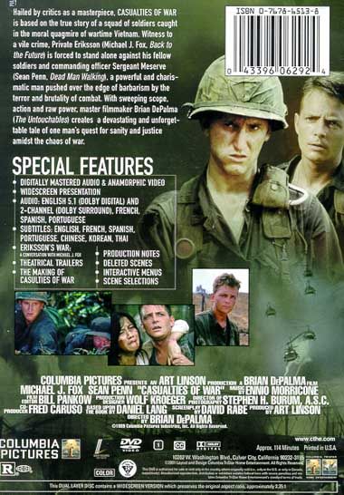 Casualties of War (1989) - DVD