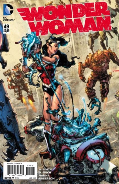 Wonder Woman, Vol. 4 #49C Kim Jung Gi Justice League Triptych Variant