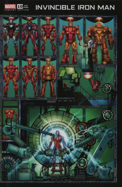 Invincible Iron Man, Vol. 4 #10C Bob Layton Wraparound Variant