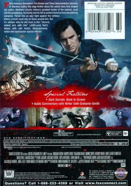 Abraham Lincoln: Vampire Hunter (2012) - DVD