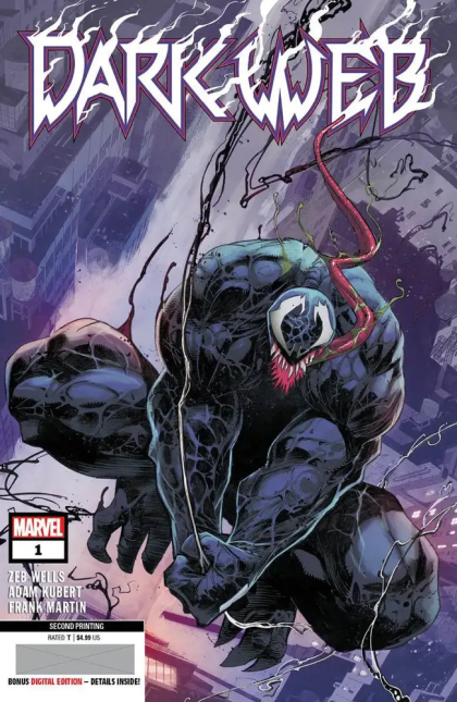 Dark Web, Vol. 1 #1P 2nd Printing Adam Kubert