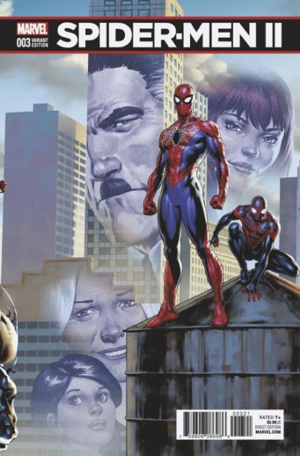 Spider-Men II #3B Variant Jesus Saiz Connecting C Cover