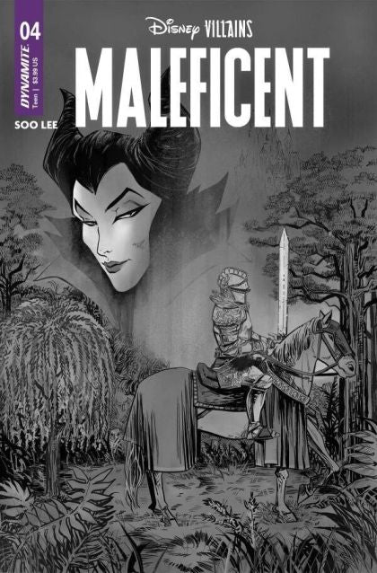 Disney Villains: Maleficent #4F Soo Lee Incentive B&W Variant (1:10)
