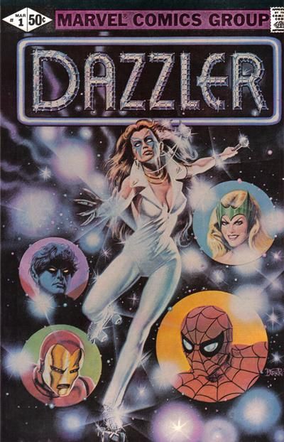 Dazzler, Vol. 1 #1B Recalled Print Error (page 24 & 25 printed in B&W)