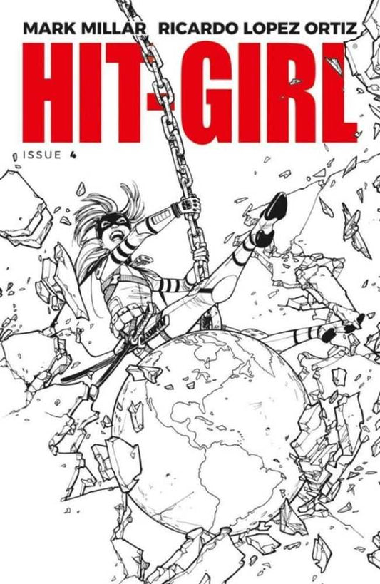 Hit Girl #4 Cover B Black & White Reeder (Mature)