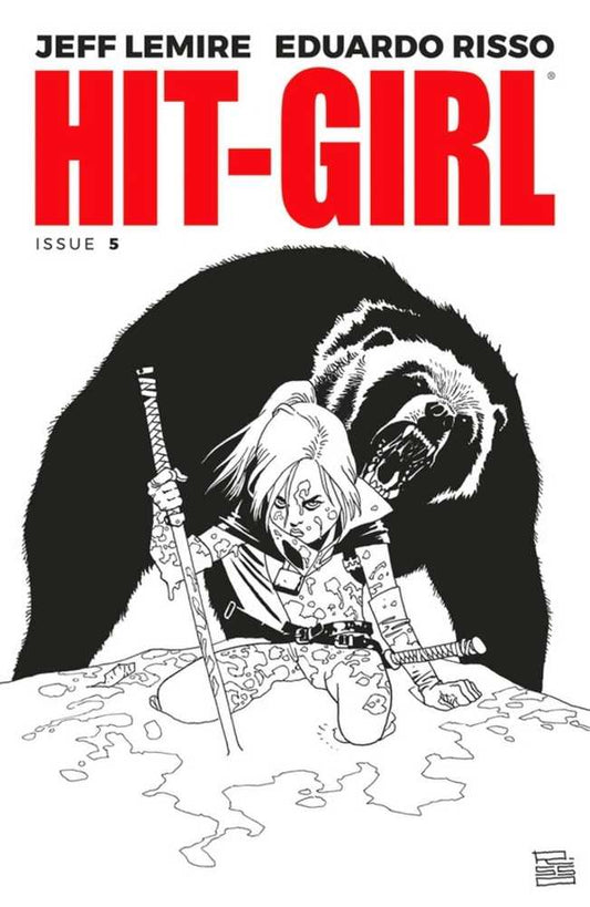 Hit Girl #5 Cover B Black & White Risso (Mature)