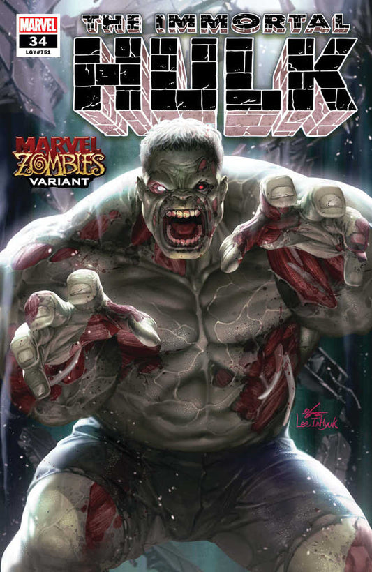Immortal Hulk #34 Inhyuk Lee Marvel Zombies Variant