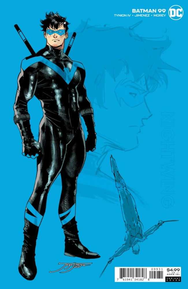 Batman #99 1 in 25 Jorge Jimenez Nightwing Card Stock Variant (Joker War)