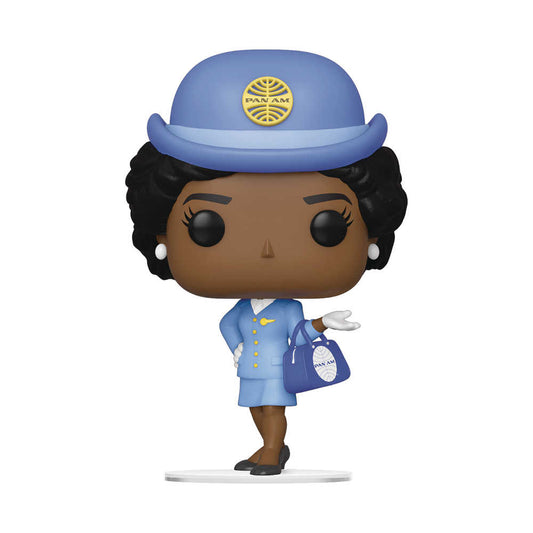 Pop Ad Icons Pan Am Stewardess with Bu Bag Vinyl Figure