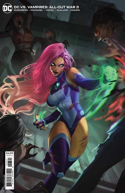 DC vs Vampires All Out War #3 (Of 6) Cover B Lesley Leirix Li Card Stock Variant