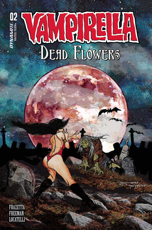 Vampirella Dead Flowers #2 (Of 4) Cover D Frazetta & Freeman