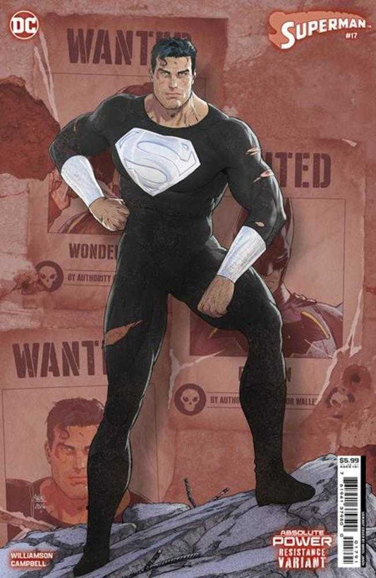 Superman #17 Cover G Mikel Janin Resistance Card Stock Variant (Absolute Power)