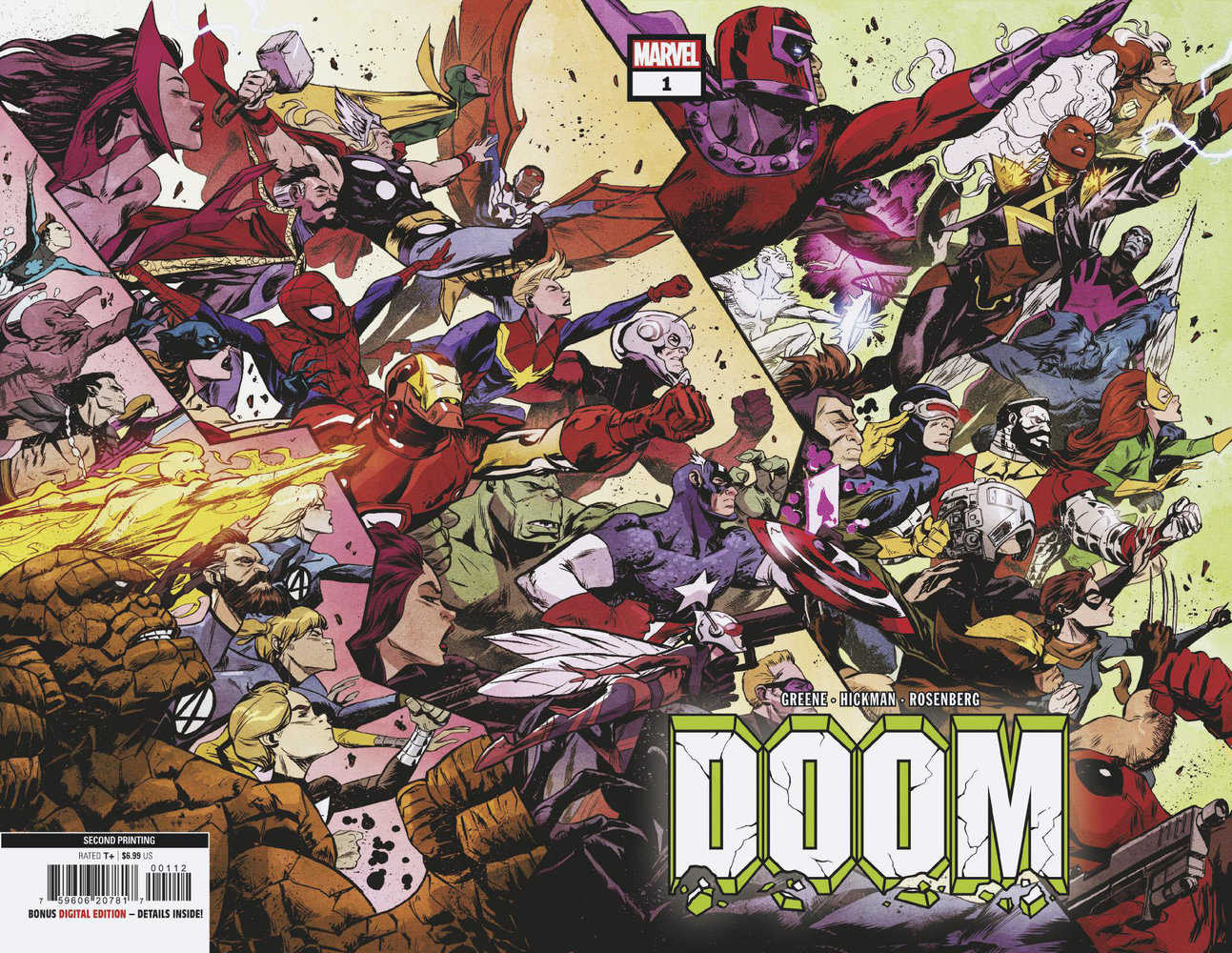 Doom #1 Sanford Greene Wraparound 2nd Printing Variant