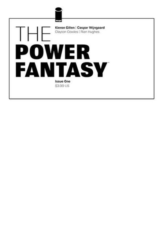 Power Fantasy #1 Cover E Blank Sketch Cover